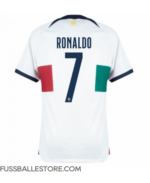 Günstige Portugal Cristiano Ronaldo #7 Auswärtstrikot WM 2022 Kurzarm